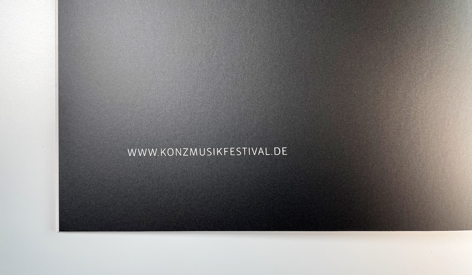 Rückseite der Programmbroschüren Konz Musik Festival 2021